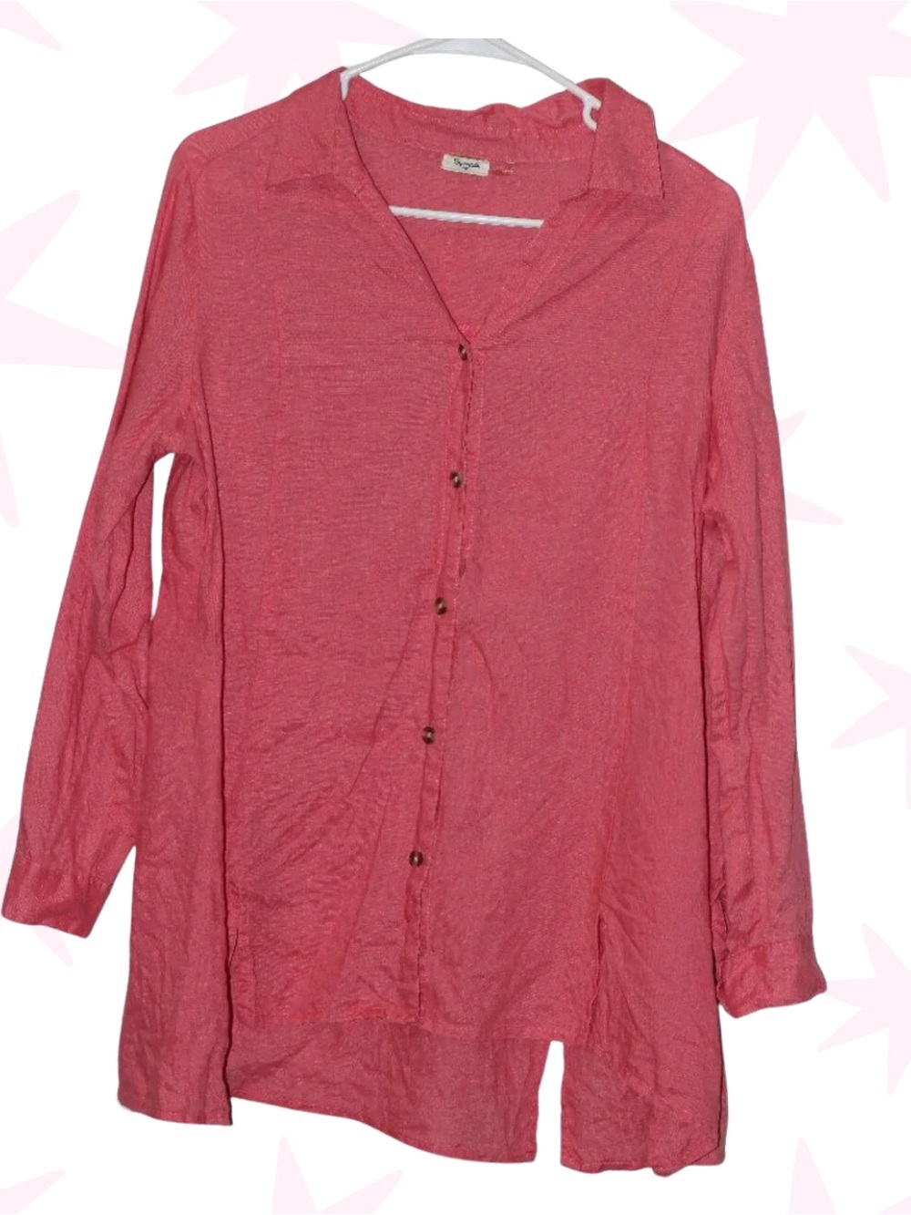 Symple NYC 100% linen button up